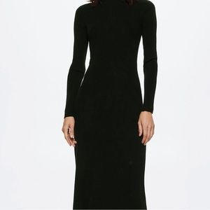 Mango knitted Perkins neck dress
